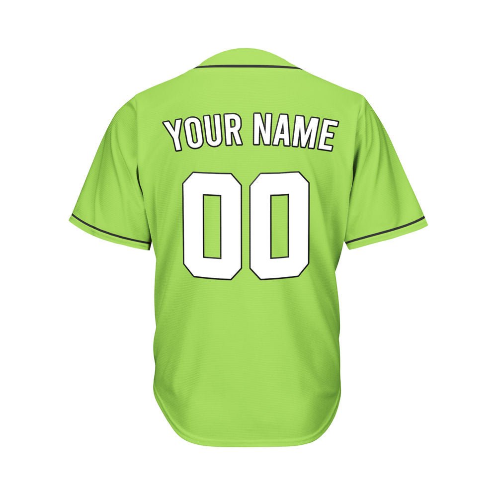 Custom Green Baseball Jersey