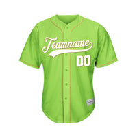 Custom Green Baseball Jersey thumbnail