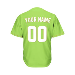 Custom Green Baseball Jersey