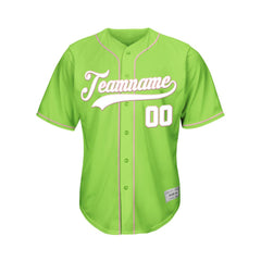 Custom Green Baseball Jersey