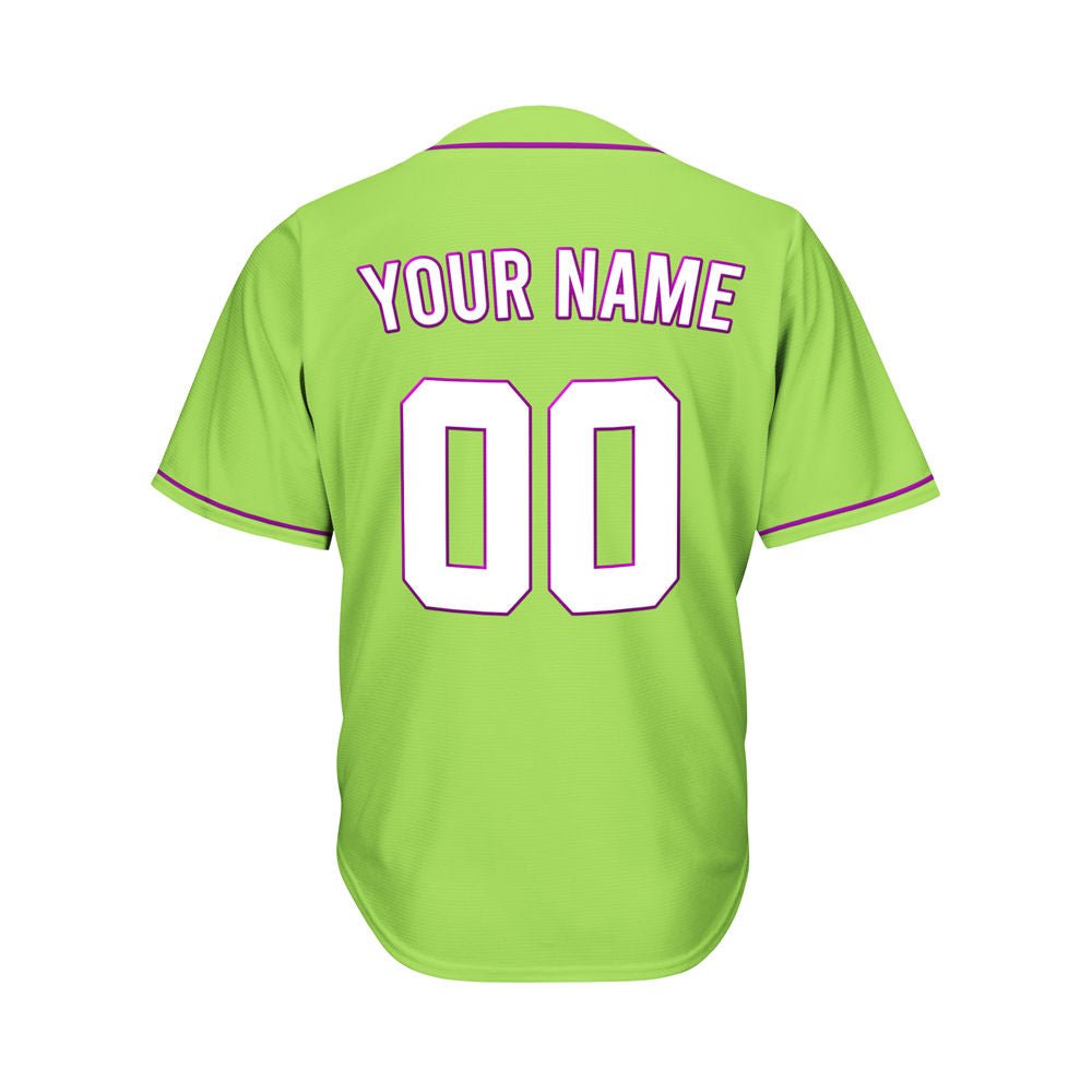 Custom Green Baseball Jersey