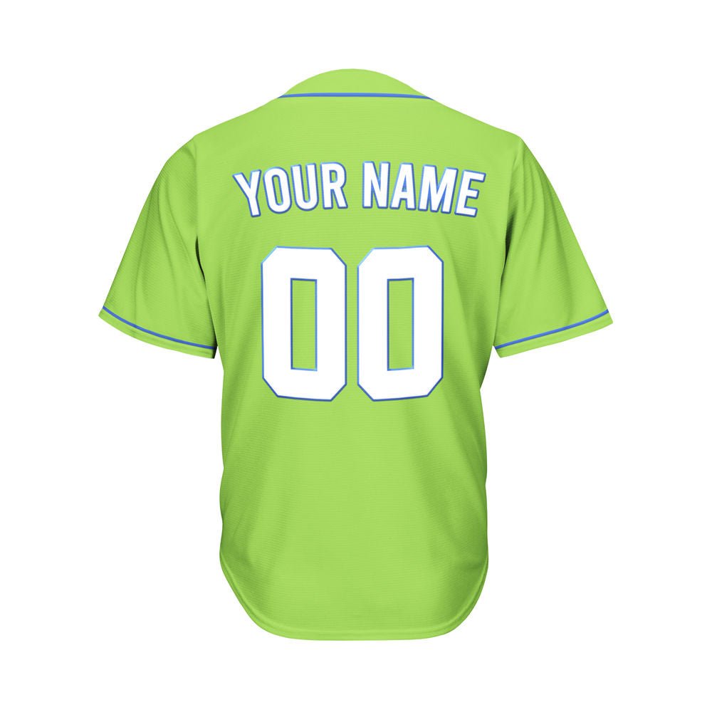 Custom Green Baseball Jersey