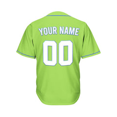 Custom Green Baseball Jersey