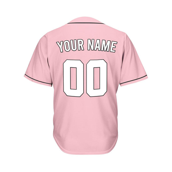 Custom Pink Baseball Jersey