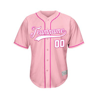 Custom Pink Baseball Jersey thumbnail