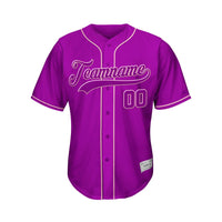 Custom Purple Baseball Jersey thumbnail