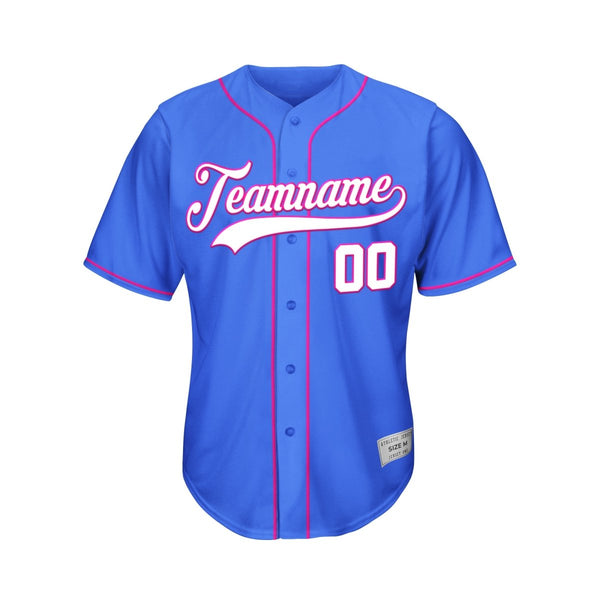 Custom Blue Baseball Jersey