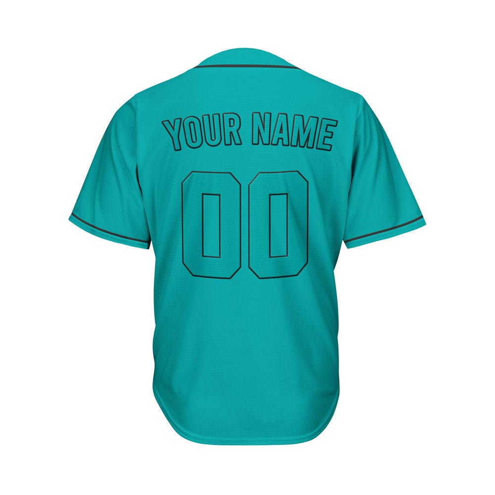 Custom Teal Baseball Jersey