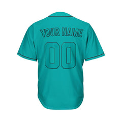 Custom Teal Baseball Jersey
