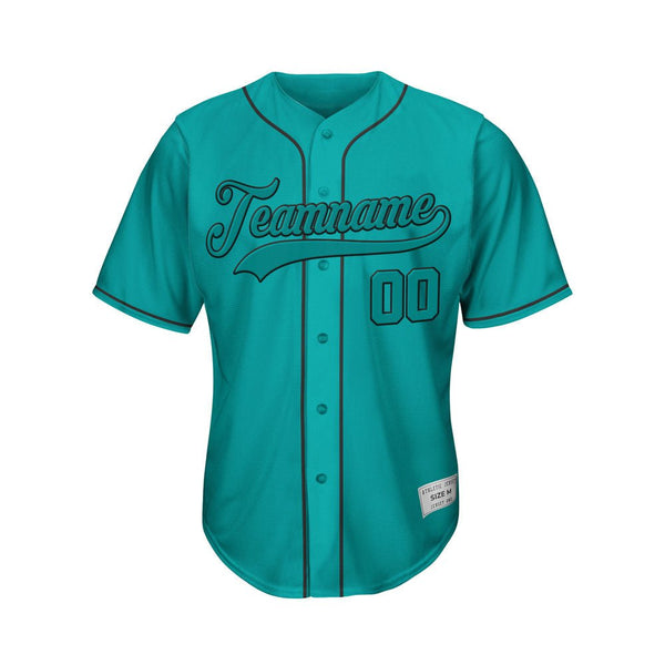 Custom Teal Baseball Jersey
