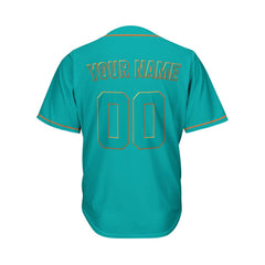 Custom Teal Baseball Jersey