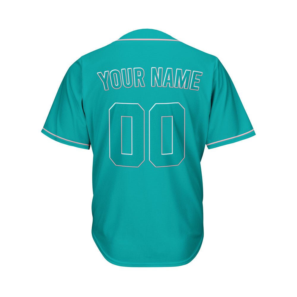 Custom Teal Baseball Jersey