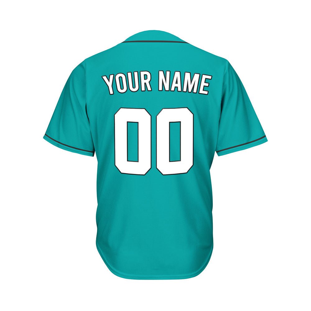 Custom Teal Baseball Jersey