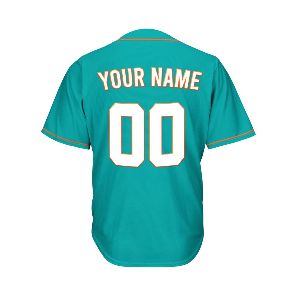 Custom Teal Baseball Jersey