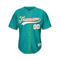Custom Teal Baseball Jersey