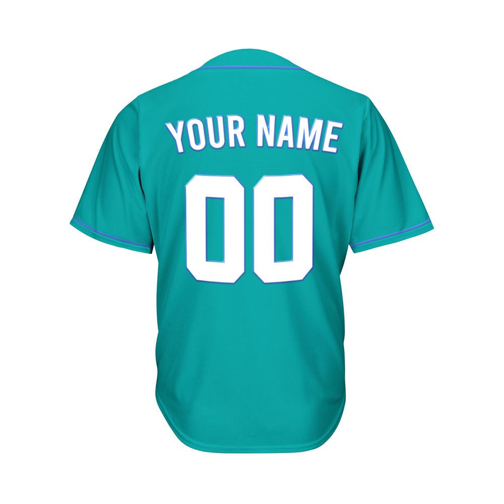 Custom Teal Baseball Jersey