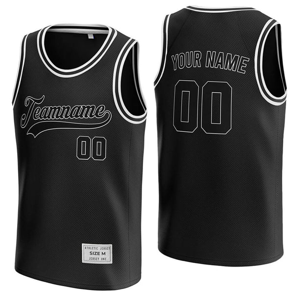 custom black basketball jersey
