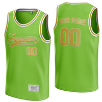 custom green and gold basketball jersey thumbnail