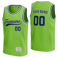 custom green and navy basketball jersey thumbnail
