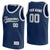 custom navy and silver basketball jersey