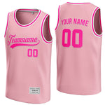 custom pink and deep pink basketball jersey thumbnail