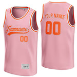 custom pink and orange basketball jersey thumbnail