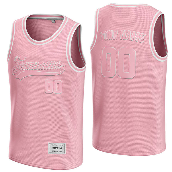 custom pink basketball jersey
