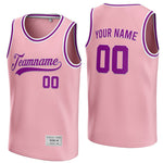 custom pink and purple basketball jersey thumbnail