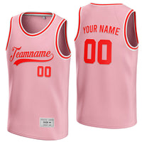 custom pink and red basketball jersey thumbnail