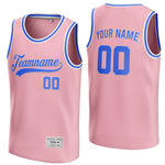 custom pink and blue basketball jersey thumbnail