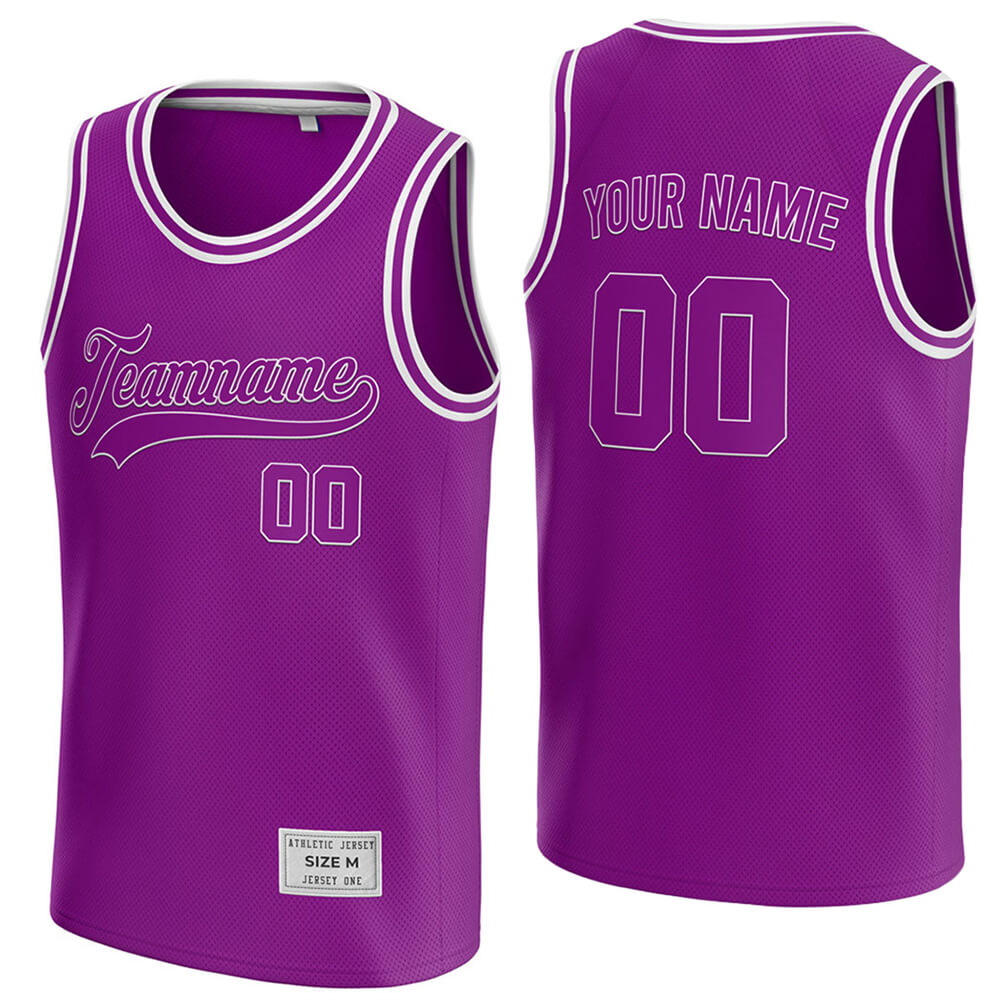 custom purple basketball jersey