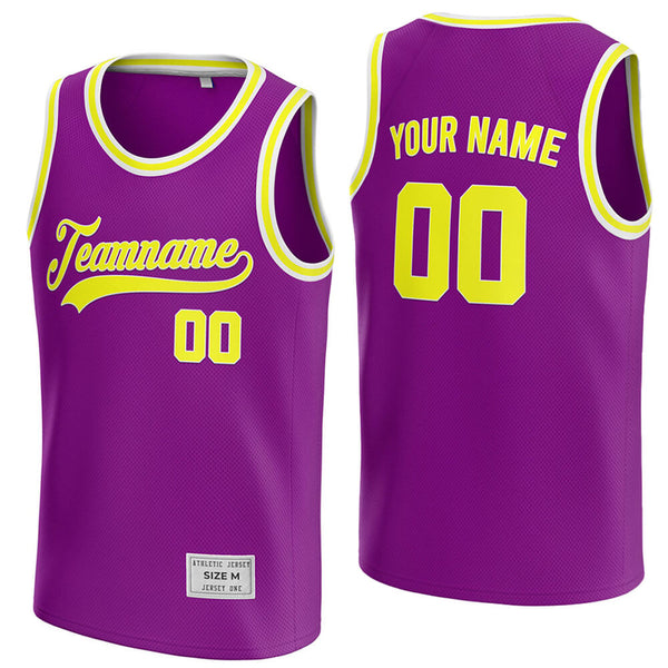 Custom Purple Practice Basketball Jersey