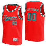 custom red and teal basketball jersey thumbnail