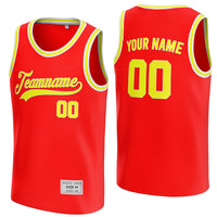 custom red and yellow basketball jersey thumbnail