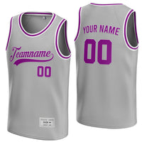 custom silver and purple basketball jersey thumbnail