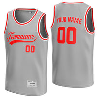 custom silver and red basketball jersey thumbnail