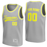 custom silver and yellow basketball jersey thumbnail