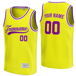 custom yellow and purple basketball jersey thumbnail