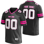 custom black and hot pink football jersey thumbnail