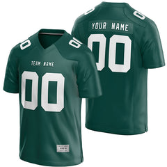 custom deep green football jersey