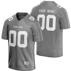 custom gray football jersey