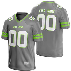 Custom Gray Football Jersey for Men/Youth | Authentic Uniform