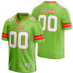 custom green and red football jersey thumbnail