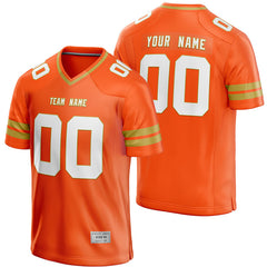 custom orange and gold football jersey