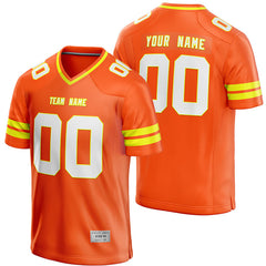 Custom Orange Football Jersey for Men/Youth | Authentic Uniform