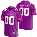 custom purple and hot pink football jersey thumbnail