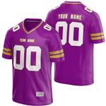 custom purple and gold football jersey thumbnail