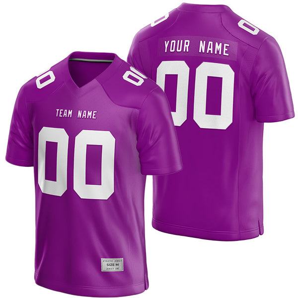 custom purple football jersey