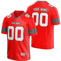 custom red and teal football jersey thumbnail