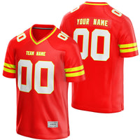 custom red and yellow football jersey thumbnail